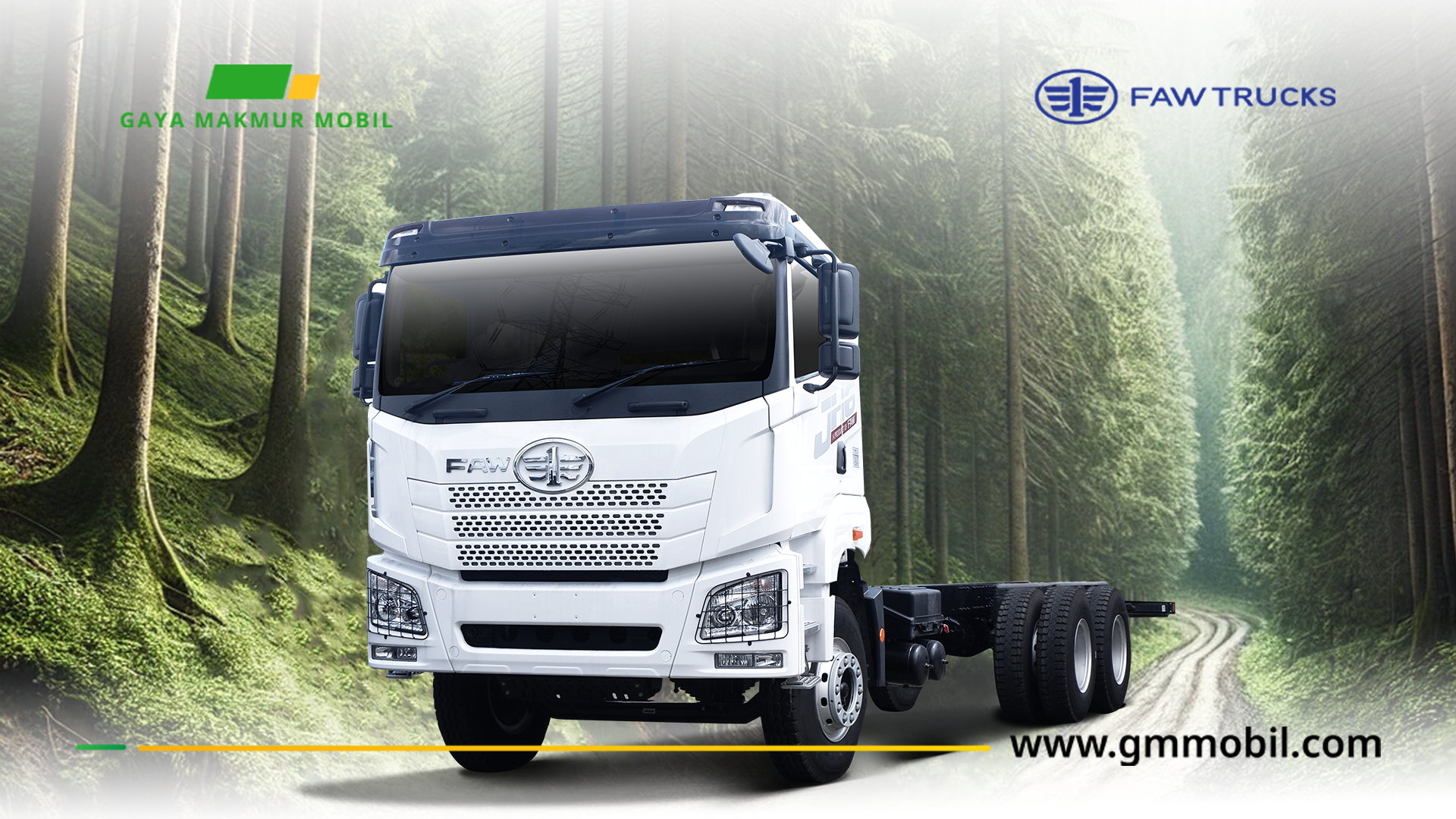 Truk Besar FAW Andal untuk Logging